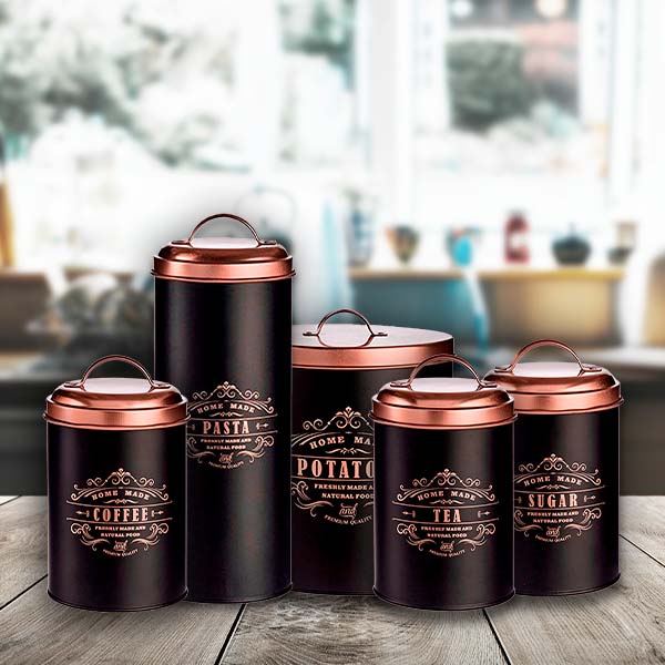 Latas com Tampa para Cozinha - Moviflor